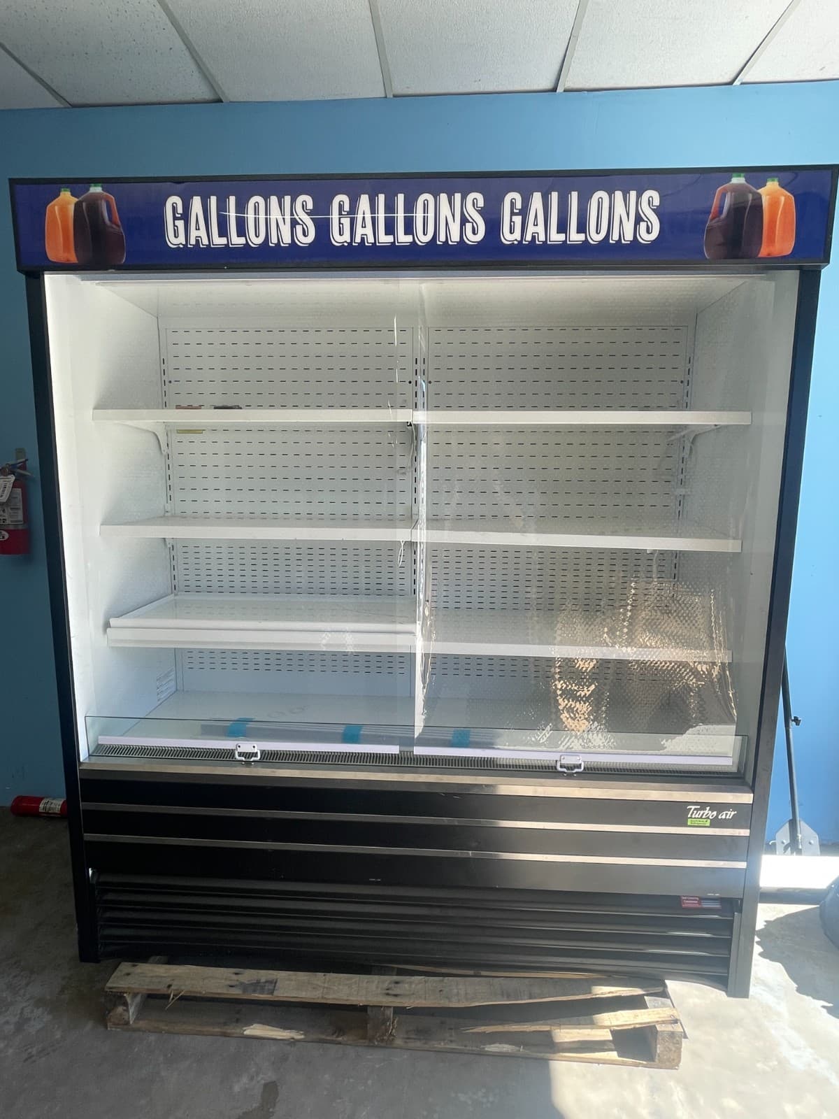 2023 Turbo Air TOM-72EB-N Vertical Open Air Cooler - 8018