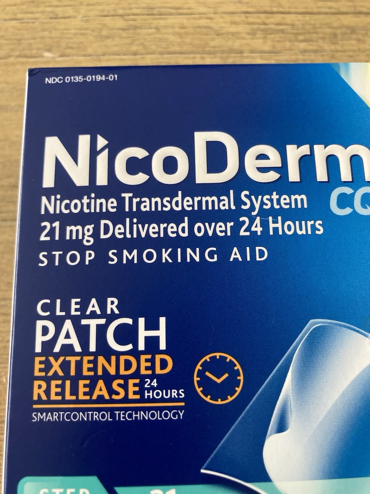 2 Nicoderm CQ Step 1 Nicotine Patches Stop Smoking 21 Mg 14 Patches Total 4