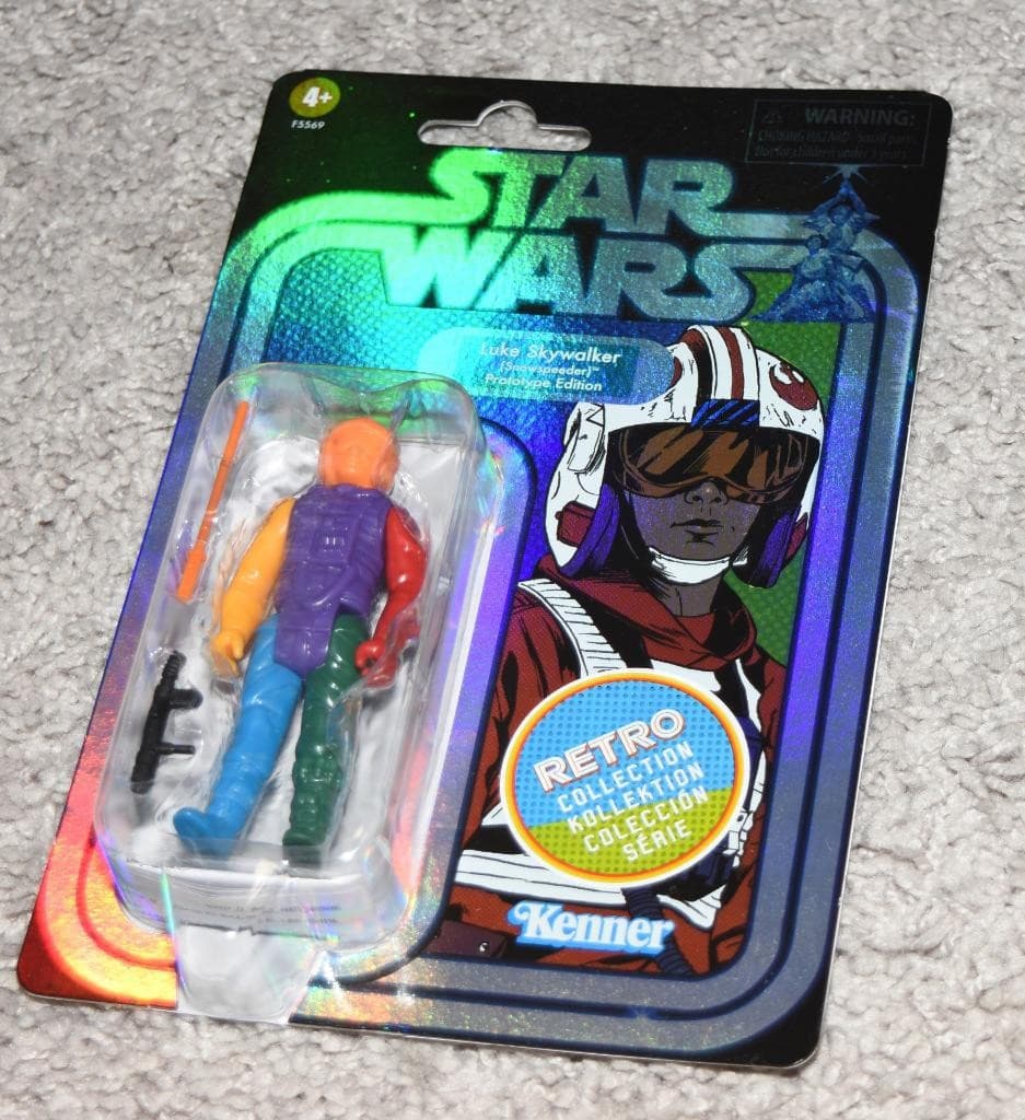 Star Wars Luke Skywalker Snowspeeder Retro Prototype Target Figure - LOT OF 3 4