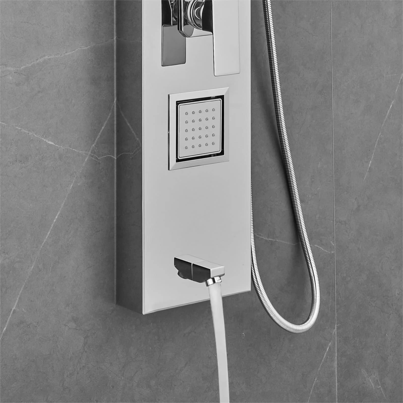 Stainless Steel Shower Panel SP-5676C H59" x D 22" x W 8.6" 4