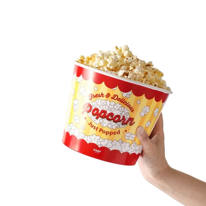 (150-Pack) 85oz Round Paper Movie Theatre Concession Popcorn 4