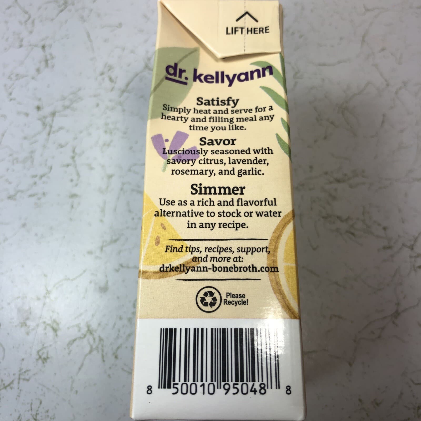 Dr. Kellyann Lemon Lavender Bone Broth - Dairy Free, Low Fat, Keto - 16.9 oz 4