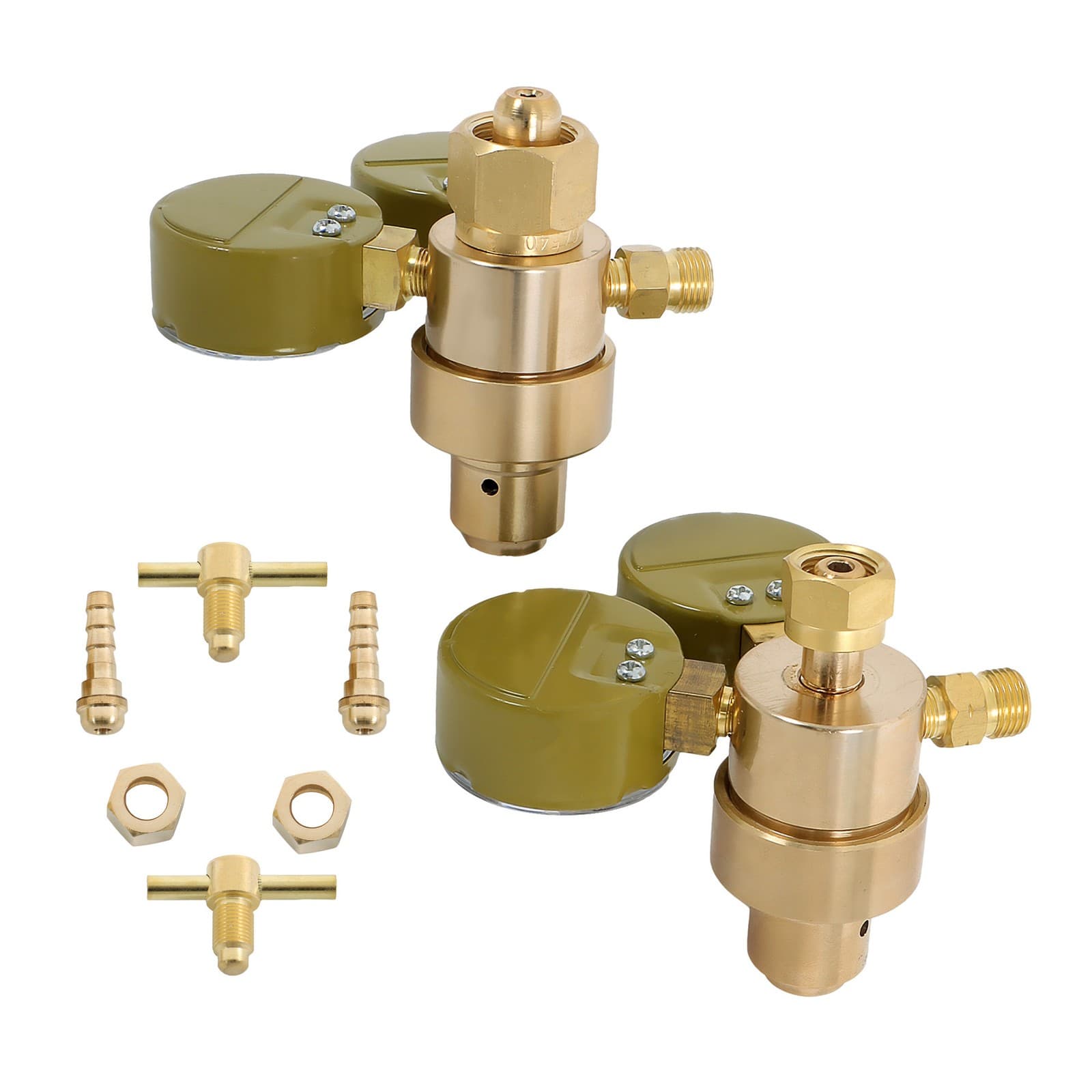 Oxygen Acetylene Gas Regulator Welding Cutting Torch Dual Gauge CGA540 & CGA200 4