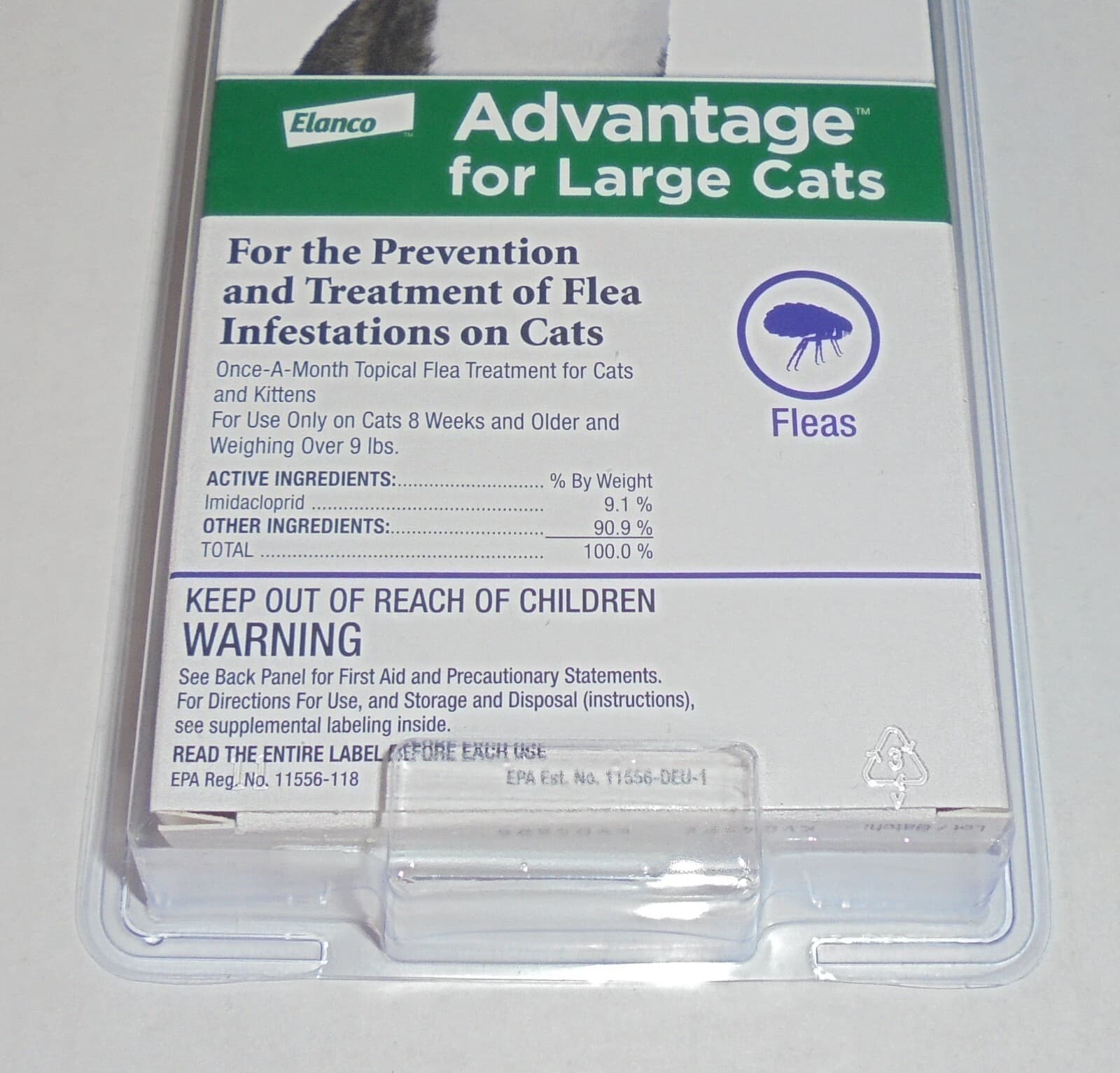 Elanco Advantage for Large Cats Flea Prevention Treatment *NEW* 2 Monthly Doses 2