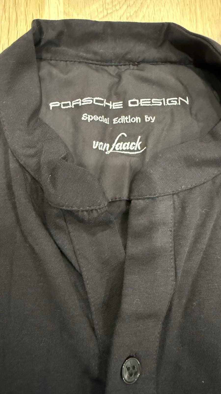 NEW Lufthansa First Class Porsche Design Van Laack Men Black Pajama Top Size M 3