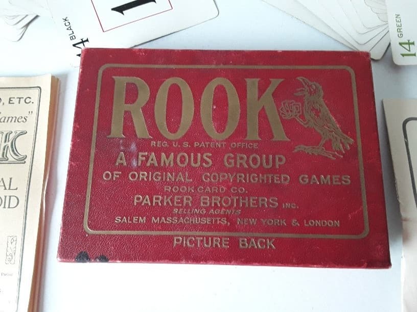 Vintage ROOK Parker Brothers Card Game w/ Original Box & Paperwork~ 5
