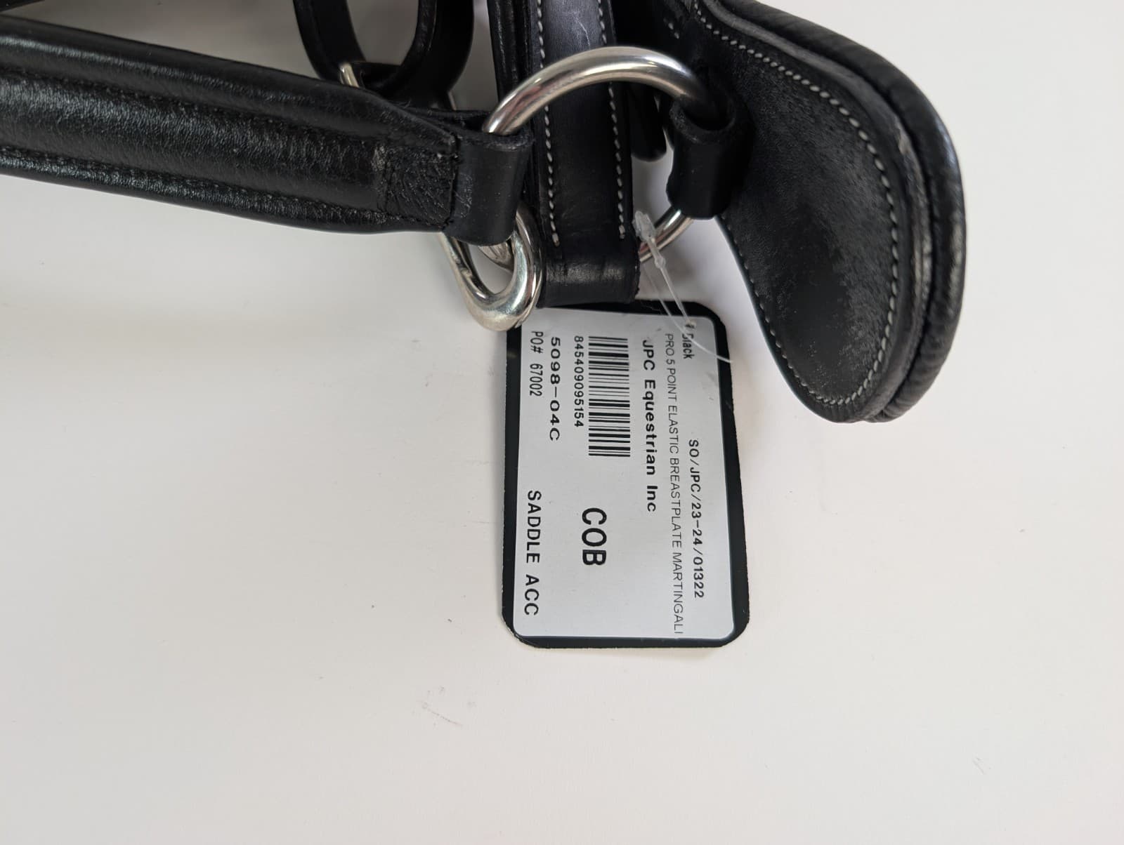 Henri de Rivel Pro 5 Point Elastic Breastplate Martingale w/ Running Attachment 5