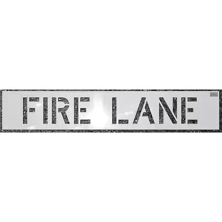 C.H. Hanson 70030 Stencil, Fire Lane, 4 In Character Height, Highway Gothic