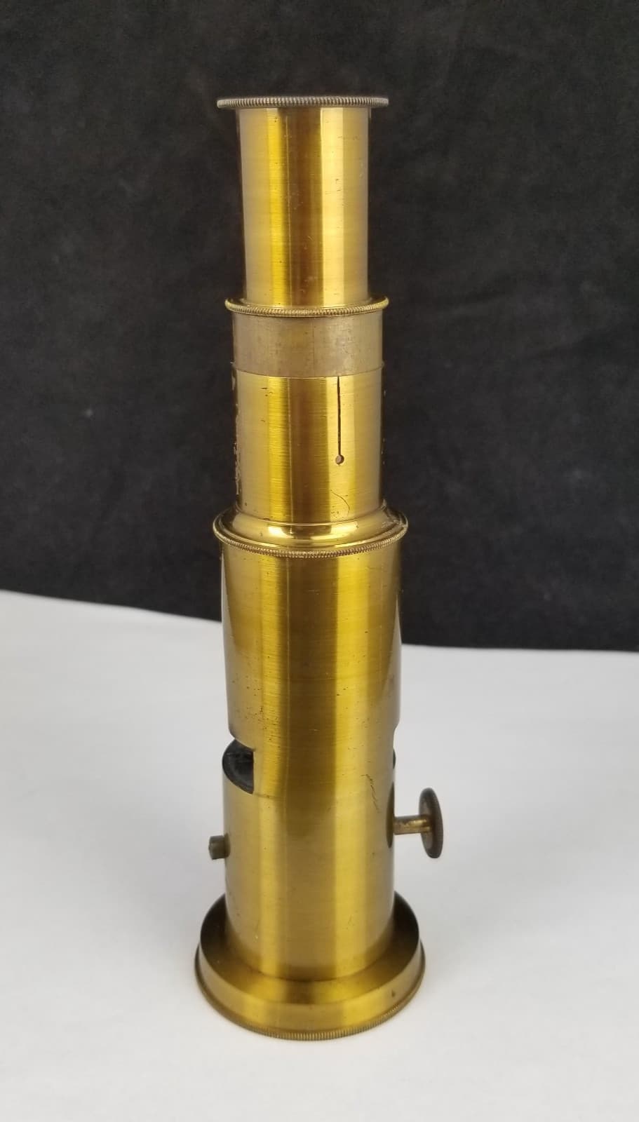 Antique Brass Field Microscope Portable small vintage 4