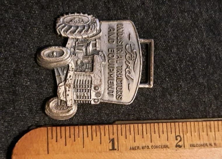 Ford Industrial Tractors And Equipment Vintage Watch Fob Medallion  3