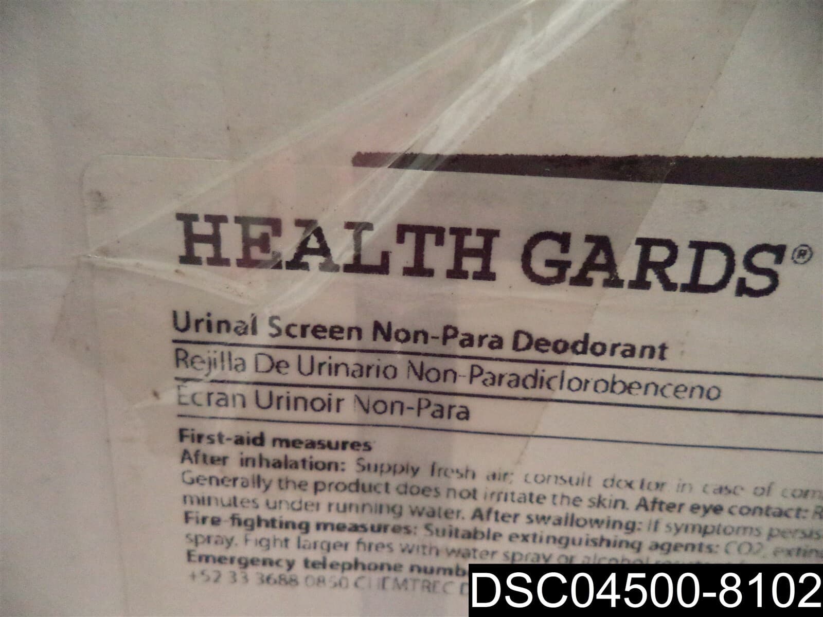 Qty= 12: Health Gards Urinal Screen With Non-Para Block Blue Citrus, 01905 3