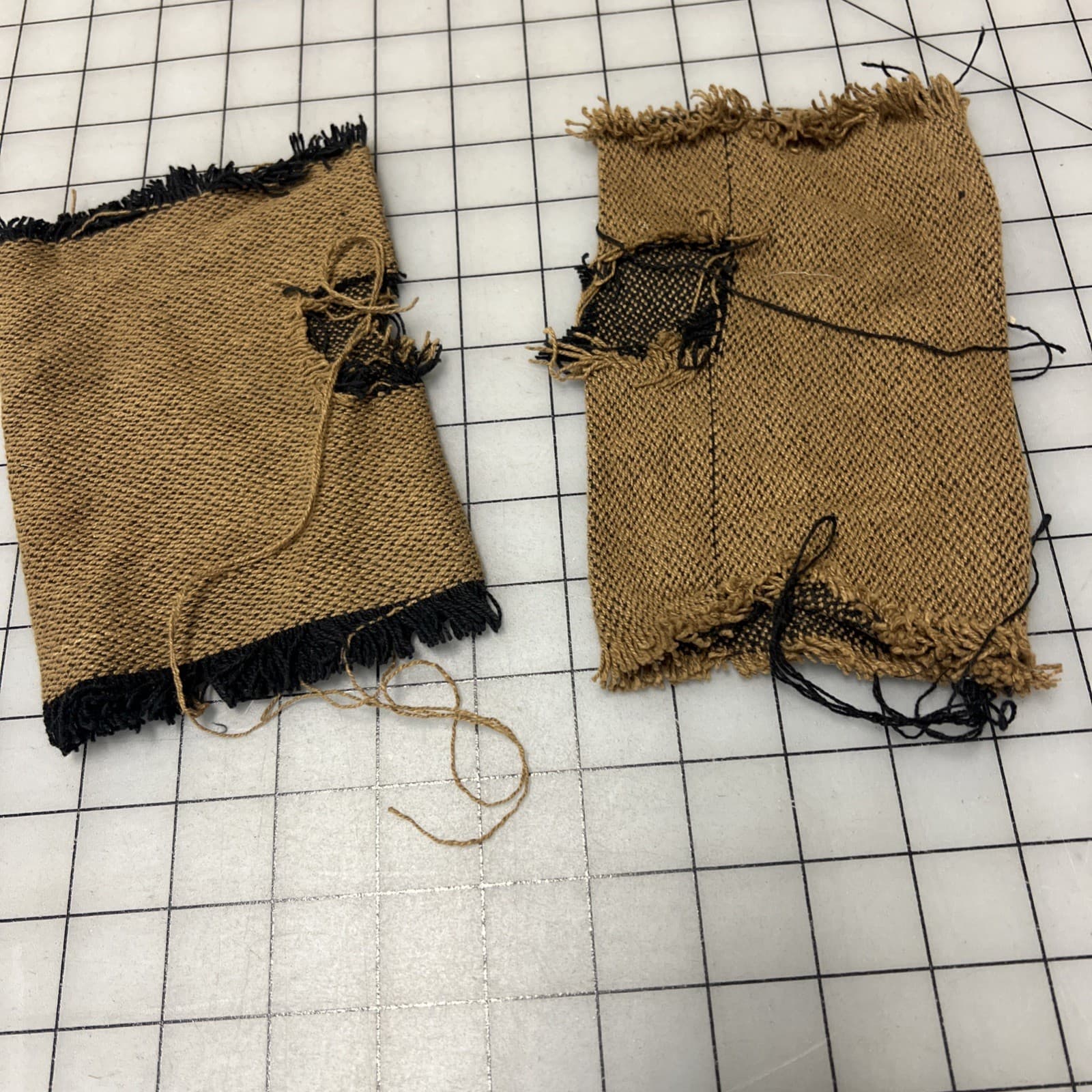 18th Century era Rough Fingerless Mitts out of Scraps, "Turn" TV Costume #131