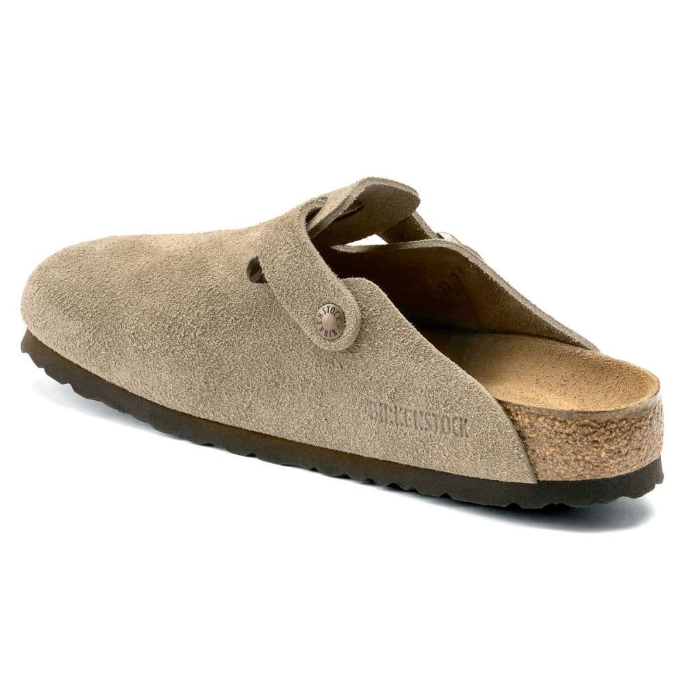 Birkenstock Unisex Boston Suede Soft Footbed Slip-Ons Clog  - 56077- Taupe 3