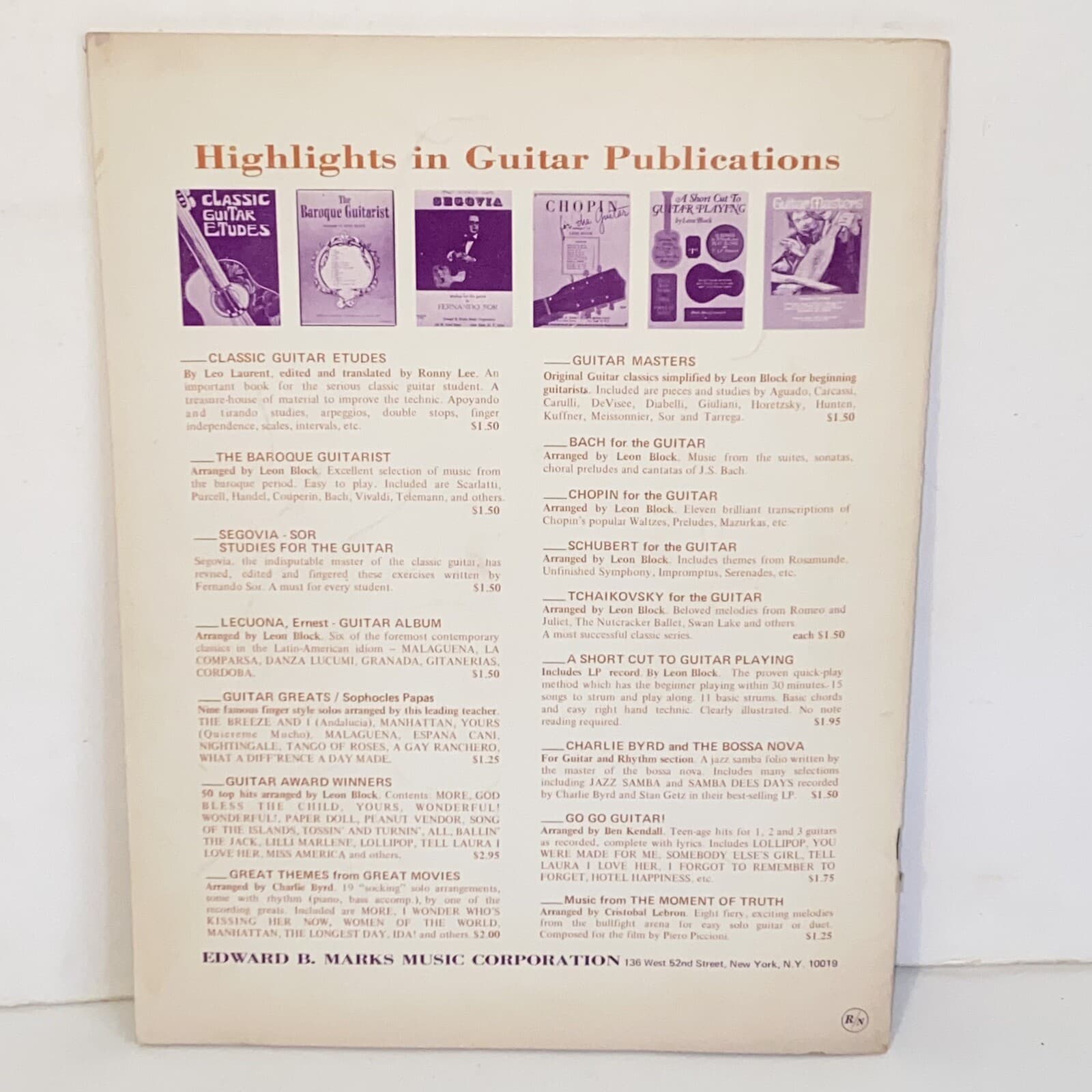 Vintage 1969 The Guitar In Spain Sheet Music Songbook 10+ Songs 2