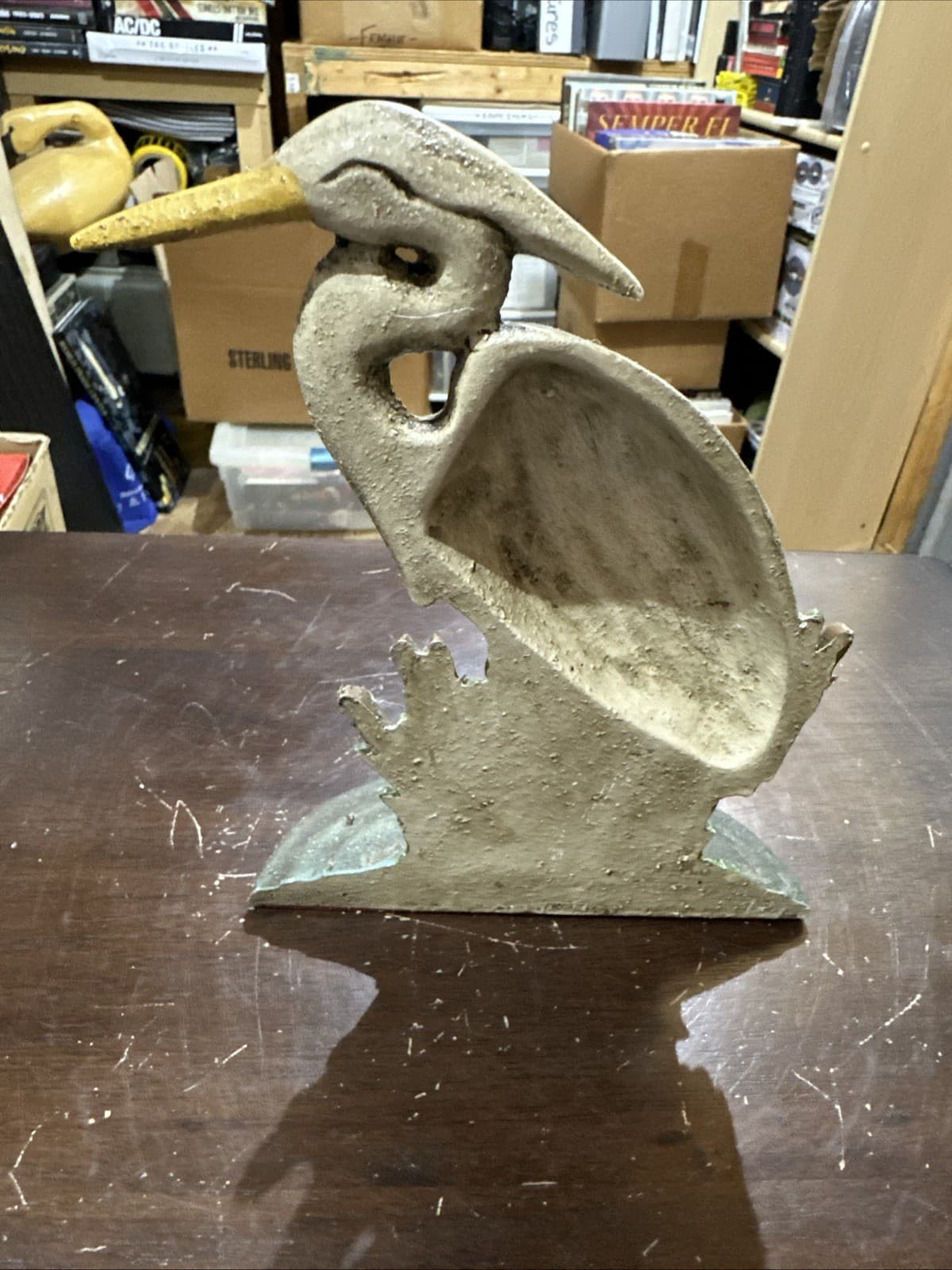 Vintage Blue Herring  Cast Iron 7 1/2”  Door Stop🔥🔥🔥 3