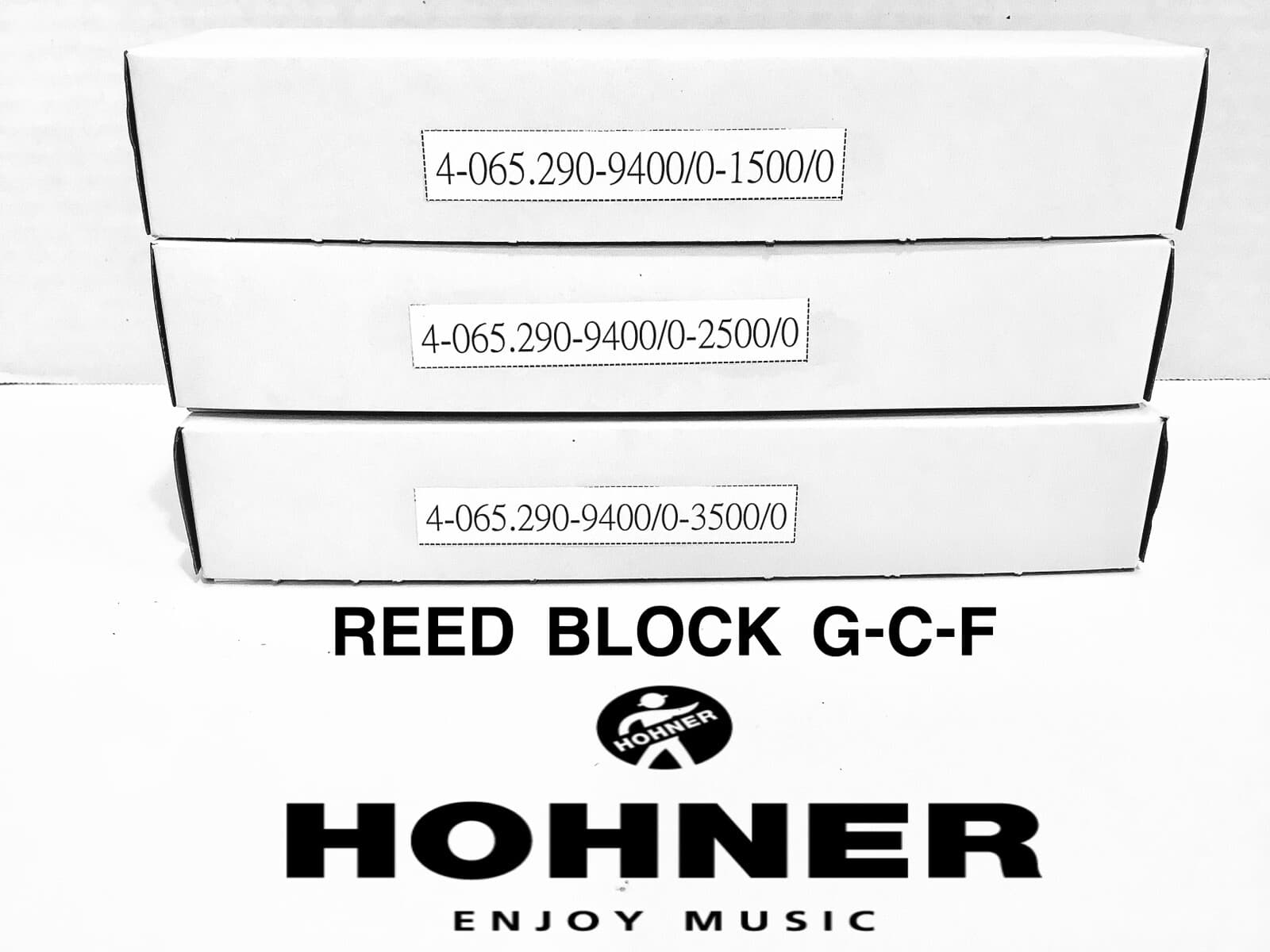 HOHNER REED BLOCKS TREBLE ( G-C-F )  CORONA II FROM FACTORY HOHNER. 2