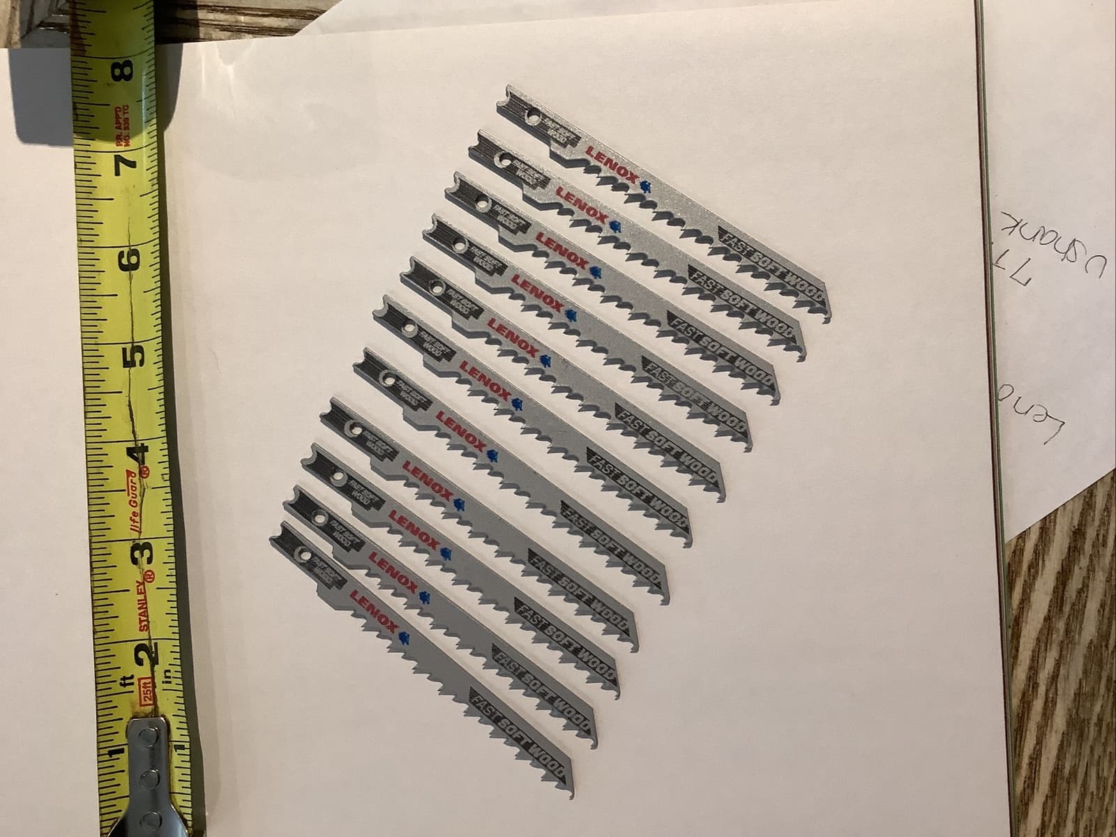 Lenox Jigsaw Blades U Shank 7 TPI 4 Inch Fast  Soft Wood 10 Pack