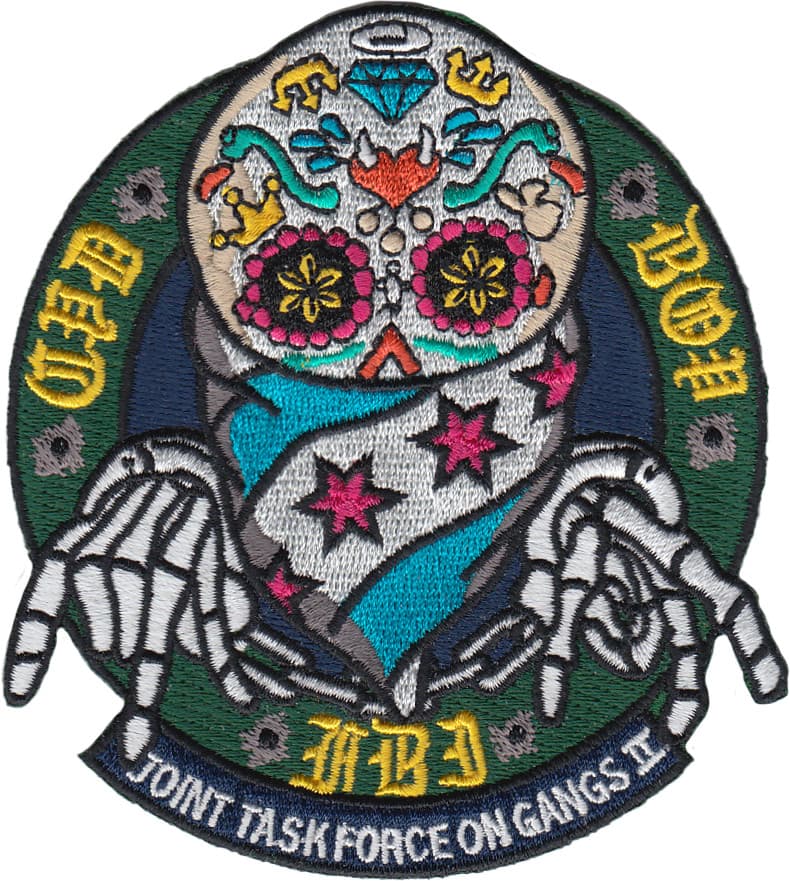 CHICAGO POLICE DEPT / BUREAU OF PRISONS / FBI JOINT TASK FORCE ON GANGS II PATCH
