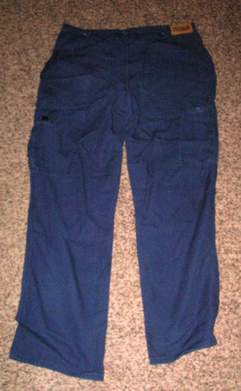 TECGEN Fire Resistant Pants 36x32 NFPA 2112 FR9.5oz High Perform Duck ARC 14 2