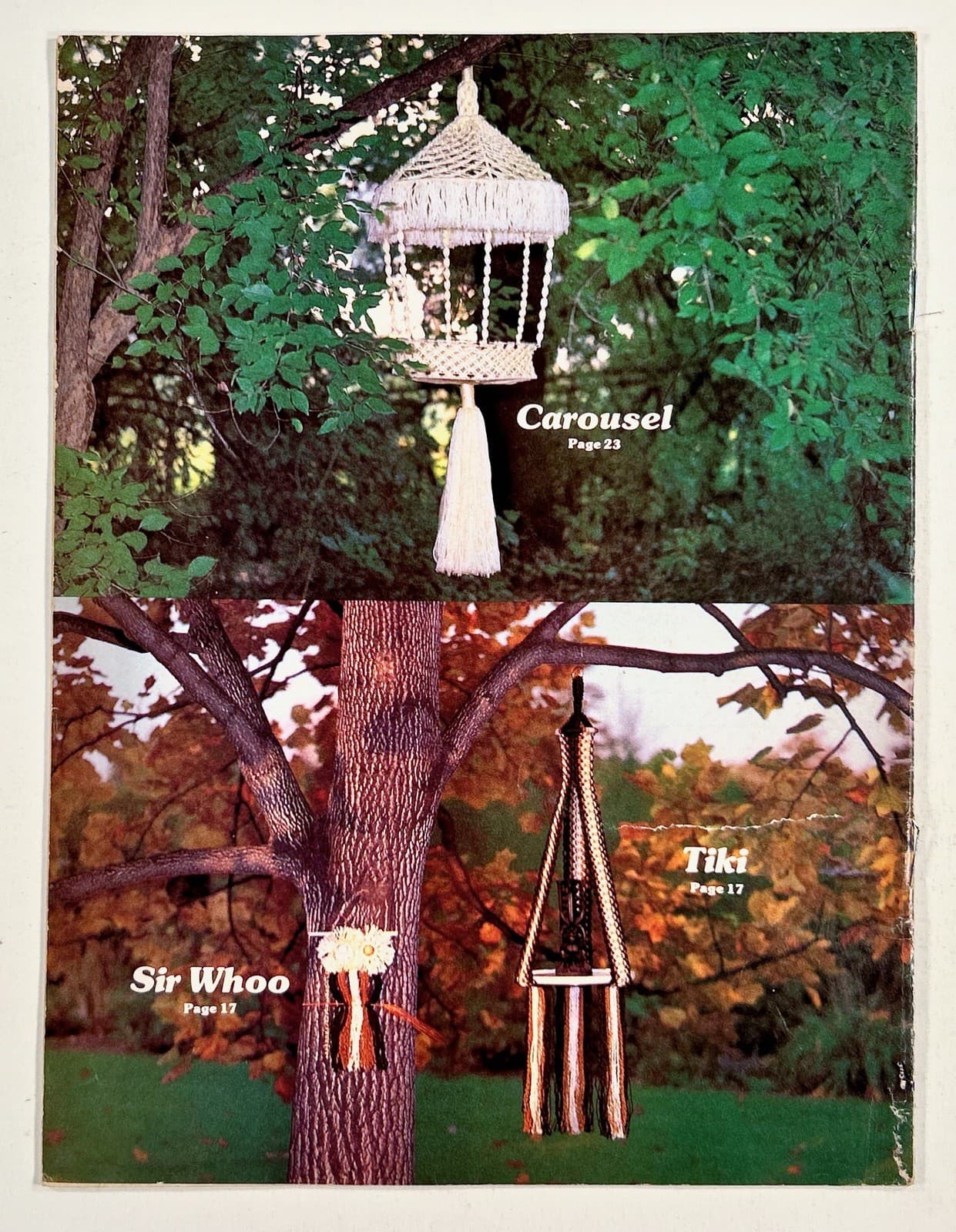 1977 MACRAME ENCHANTMENT #1 pattern book KITSCH plant hangers INTERIOR DESIGN 2