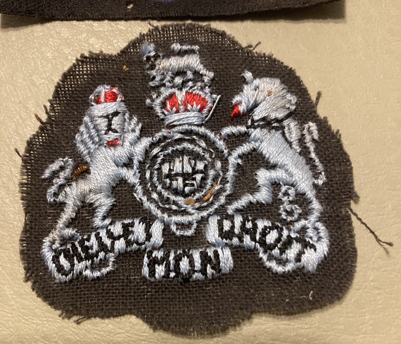 2 WWII RAF Patches Great Britain Dieu Et Mon Droit & Propeller 3