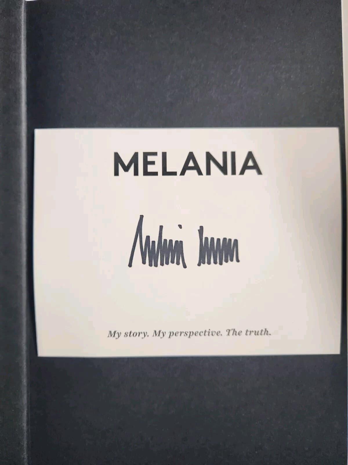 AUTOGRAPHED Melania Trump SIGNED Book Memoir NEW HC Donald Trump Wife AUTOGRAPH 3