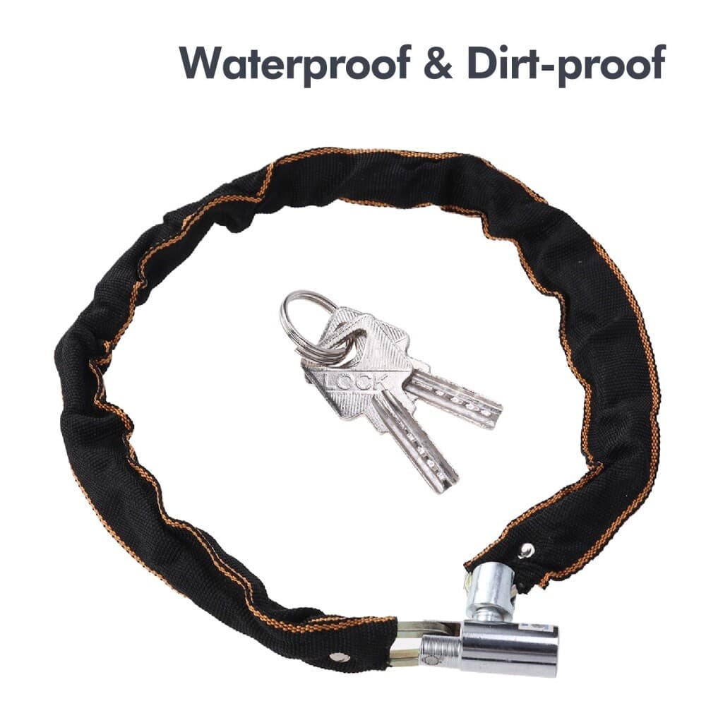 Heavy Duty Motorcycle Bike Bicycle Anti-theft Chain Lock Padlock Security W/ Key 5