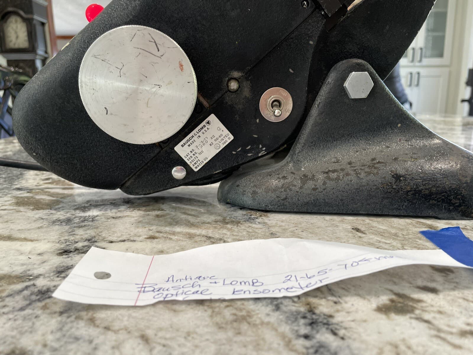 Bausch & Lomb -  Model 70  Vintage Optical Lensometer Cat #21-65-70 Microscope 3