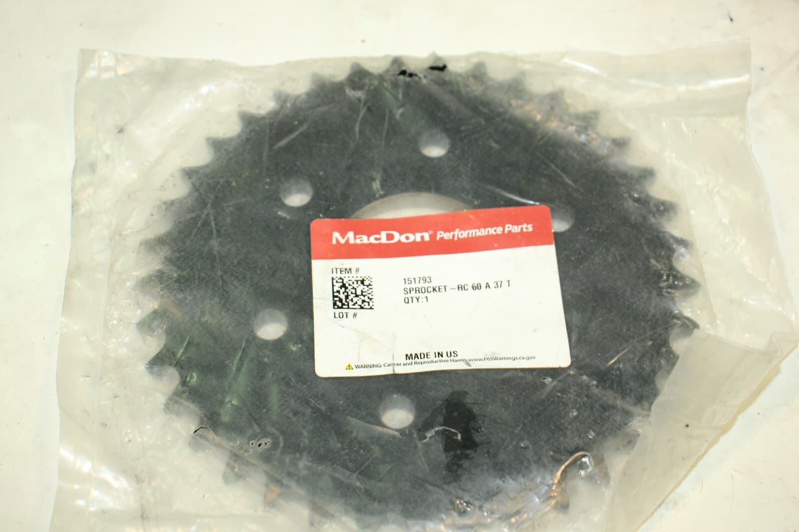 MacDon Sprocket 151793 RC 60 A 37T for Combine