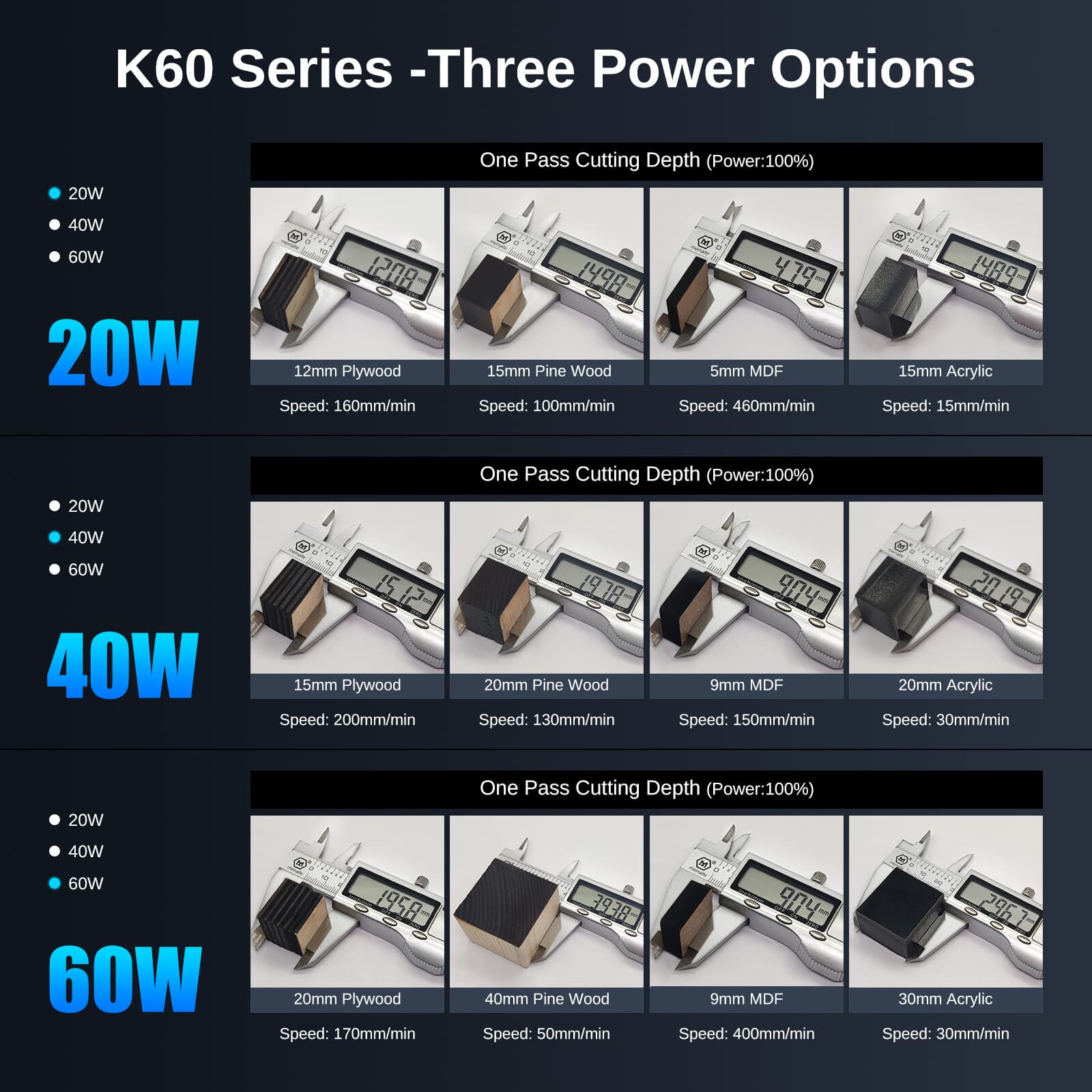 Upgrade 60W LASER TREE K60 Laser Module Head for Laser Engraving and Cutting 4