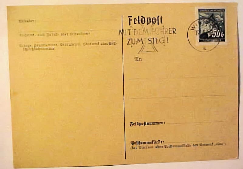 BOHEMIA USED IN WIEN 19 MY 1940