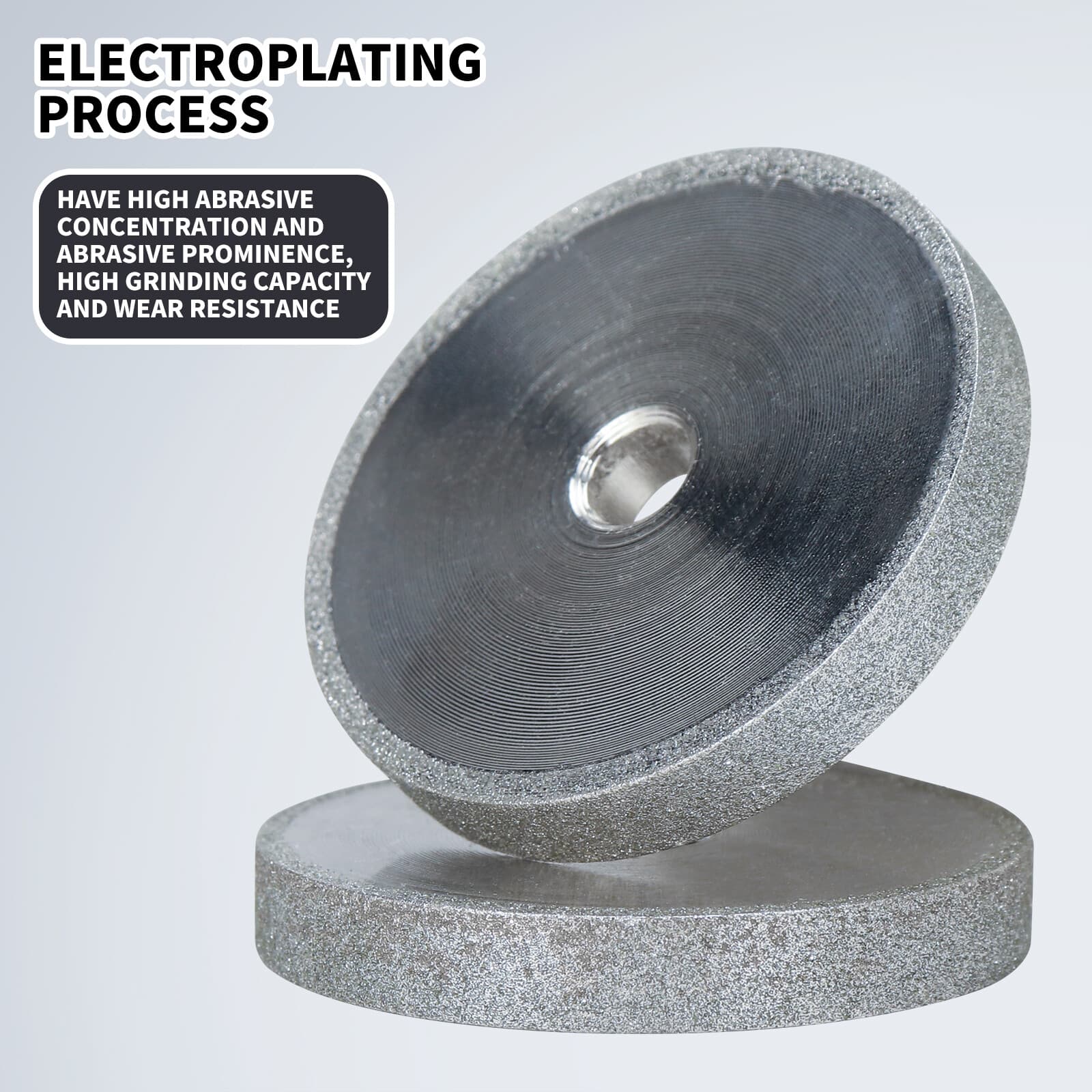 2Inch Diamond Grinding Wheel with 1/4" Mounting Mandrel for Drill Die Grinder 5