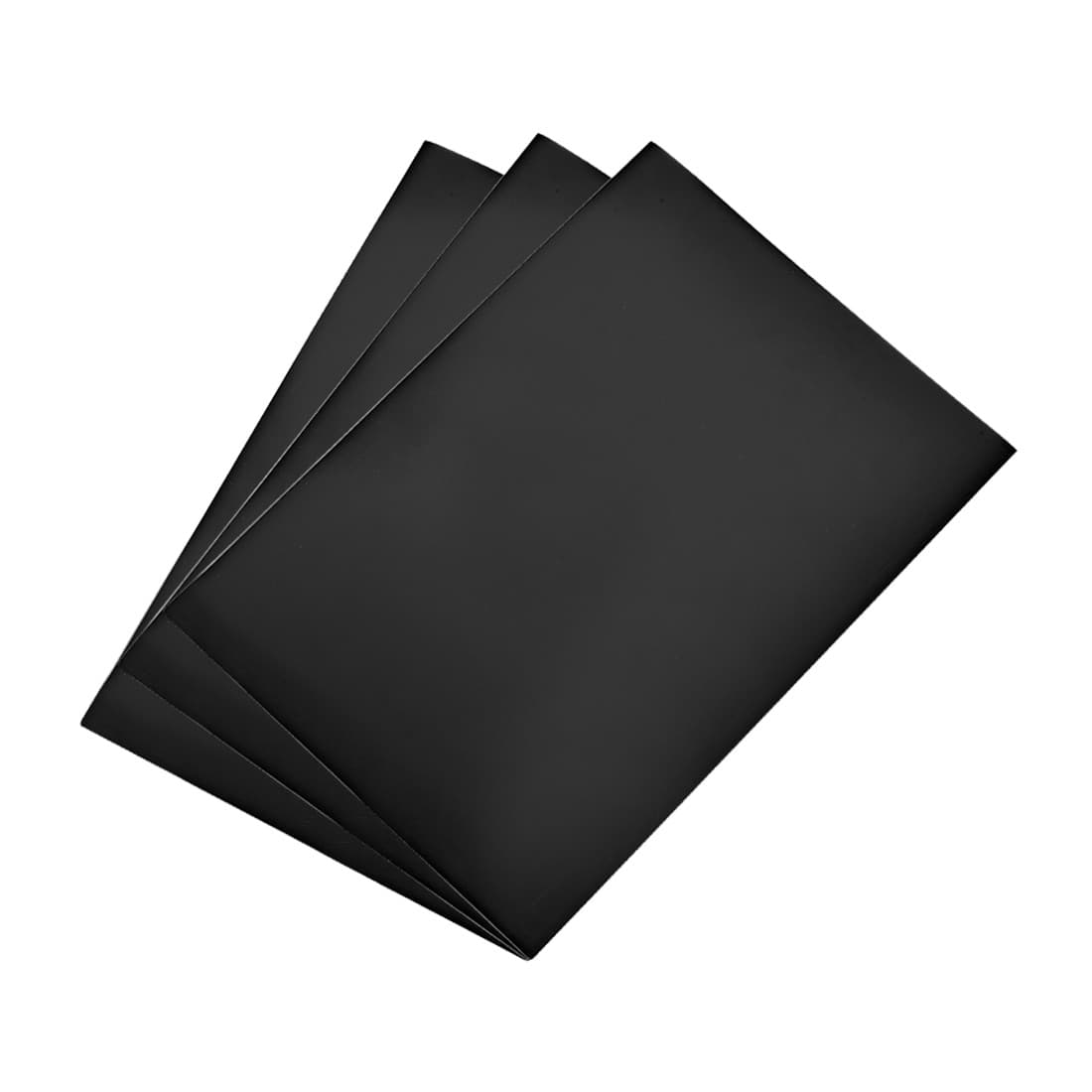 A4 Empty Magnetic Craft Sheets 24 Mil Black 3pcs