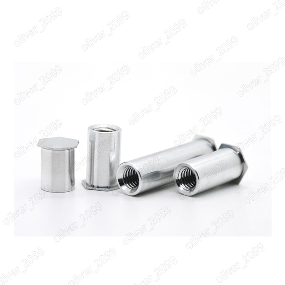 Aluminum 6061 Blind Hole Rivets Column Nuts Hex Head M4 M5 M6 6
