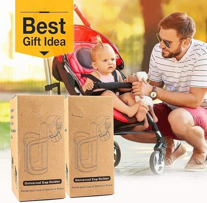 Pack de 2 portavasos para cochecito, portavasos universal para bicicletas 5