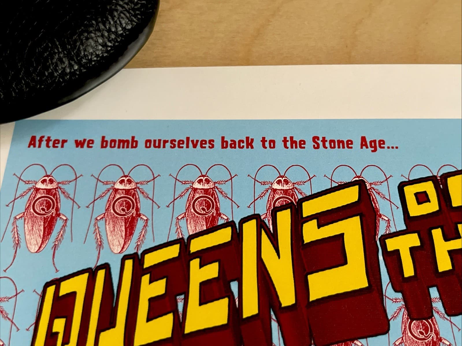 Queens Of The Stone Age 2003 Concert Poster EMEK Print Fort Worth TX Cockroach 6