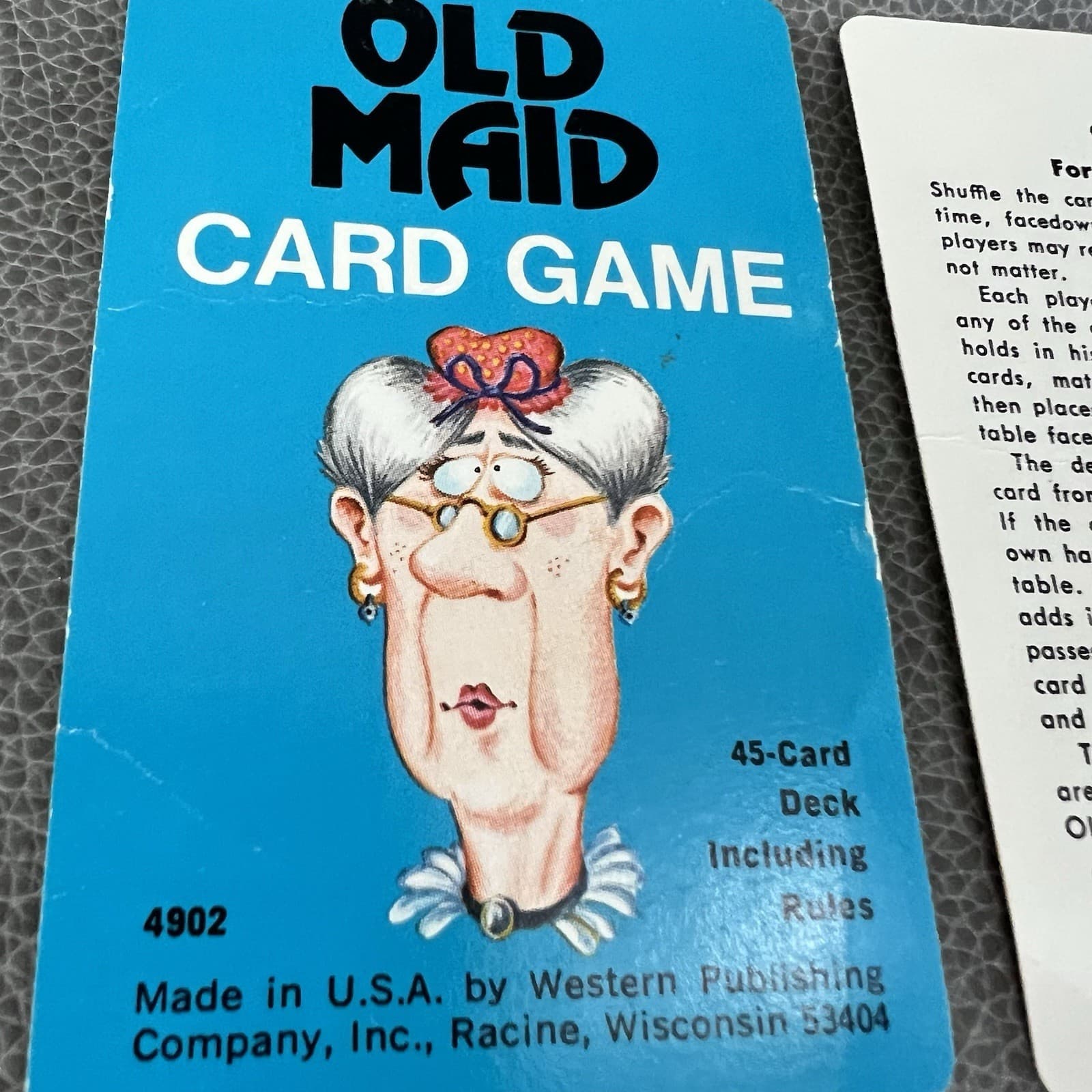 VTG 1975 Whitman Old Maid Cards #4902 & War #4906 Lot of 2 Complete Card Sets 5