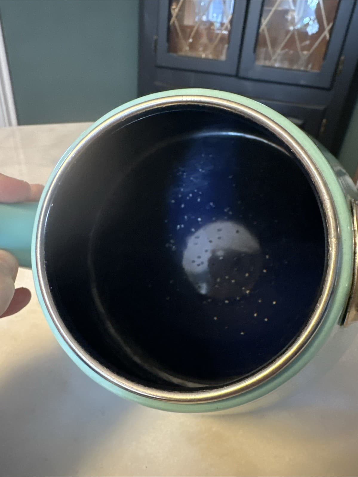 Vintage Chantal Tea Kettle - Teal Blue and Stainless Steel 6