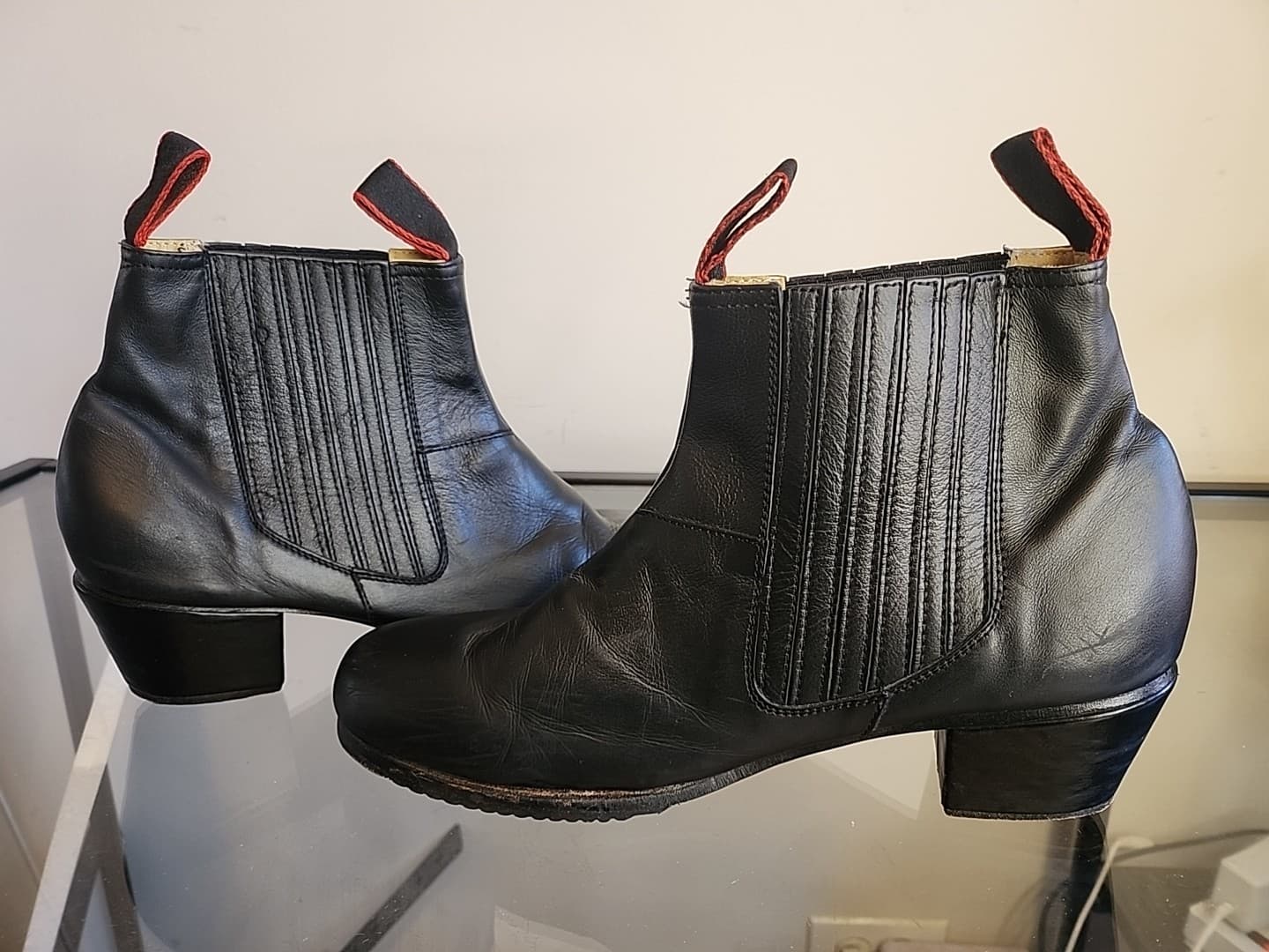 Calzado Manzano Leather Dance Danza Mexico Ballet Folklorico Flamenco Boot Sz 26 5