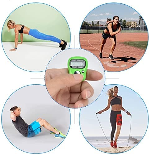 Electronic Finger Counter 7 Pack, Resettable Hand Tally, 5 Digit Number and 5