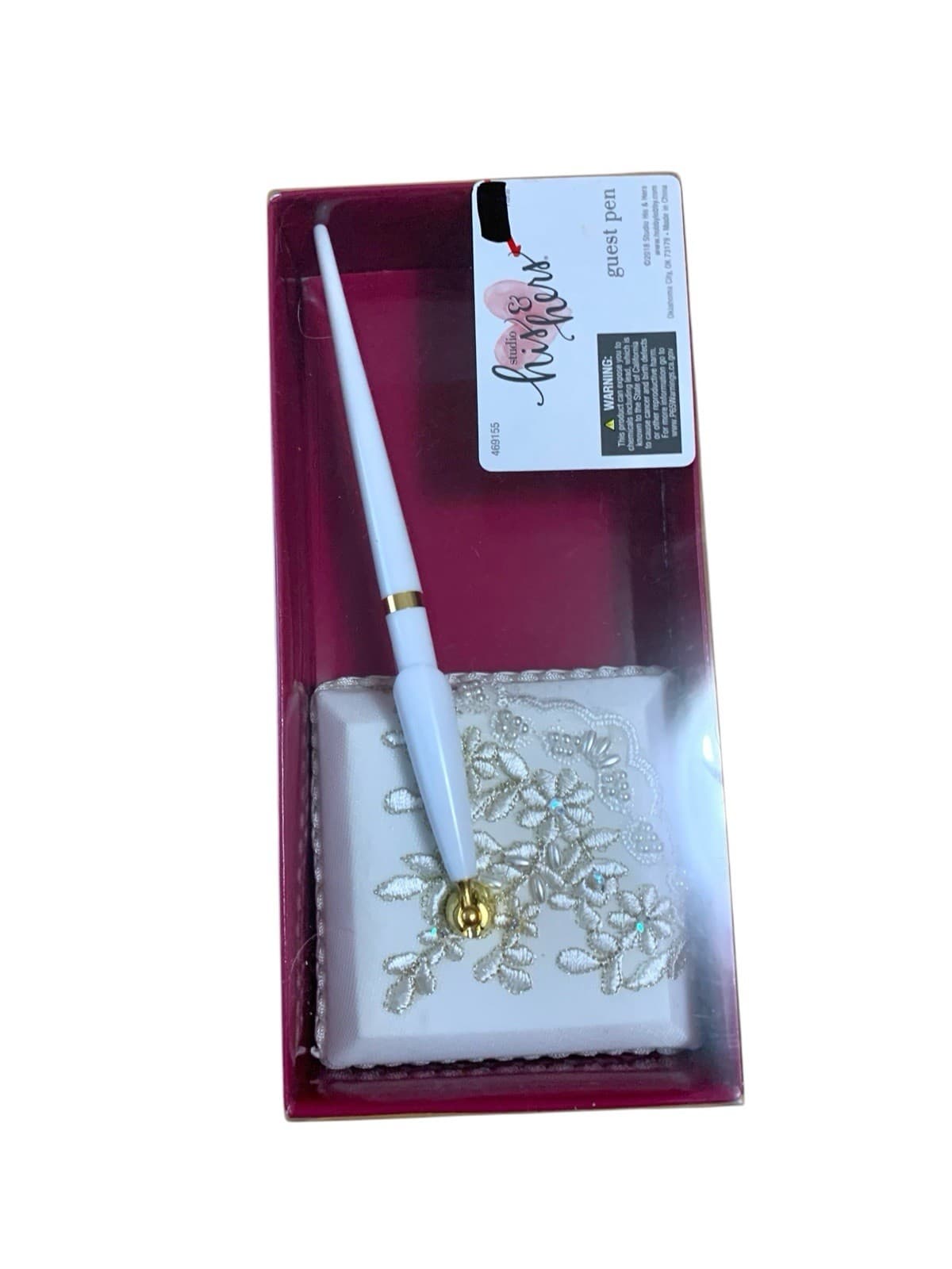 studio his & hers white wedding guest pen 2