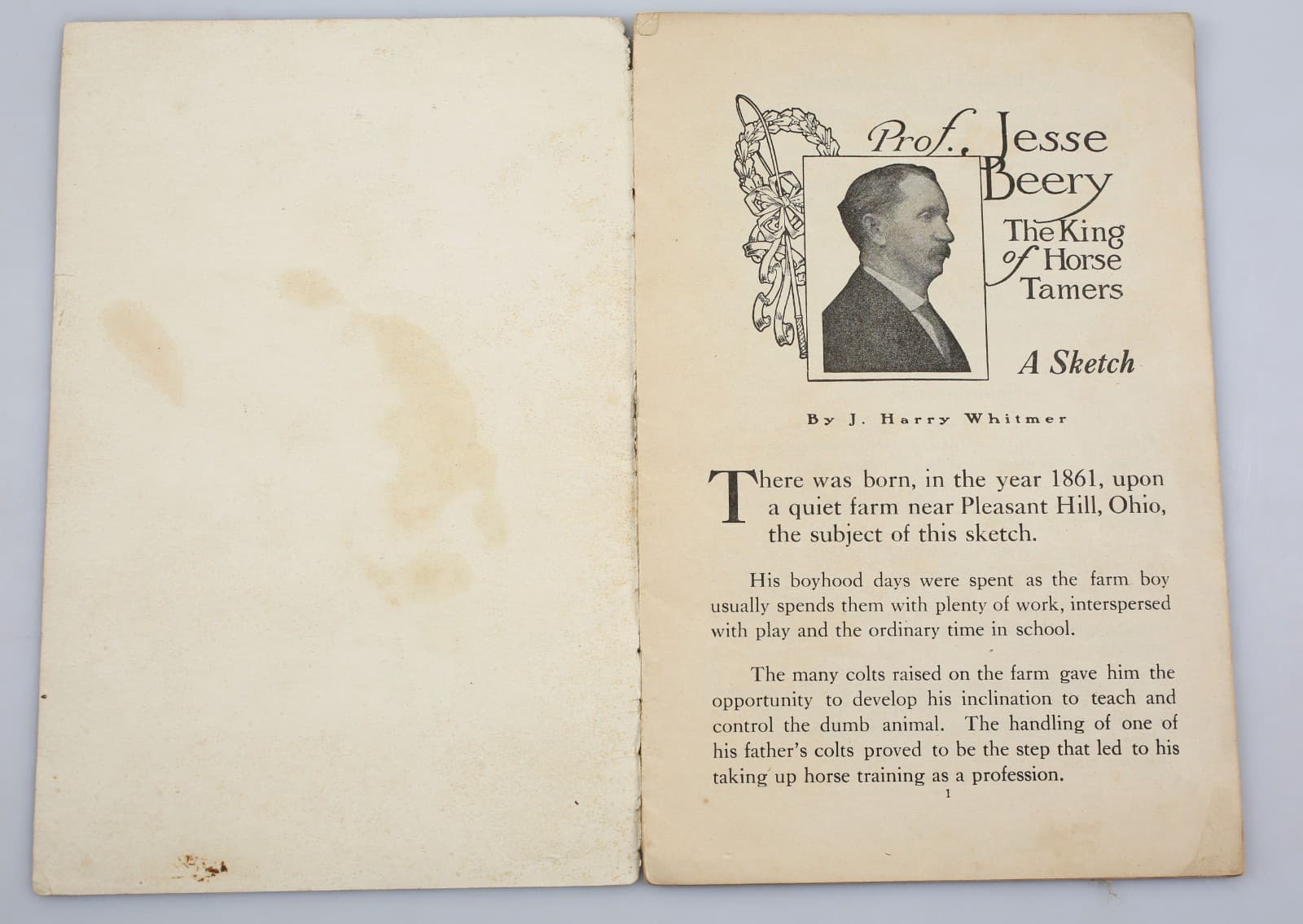 Vintage Beery School of Horsemanship Booklet How To Break & Train Horses c. 1900 3