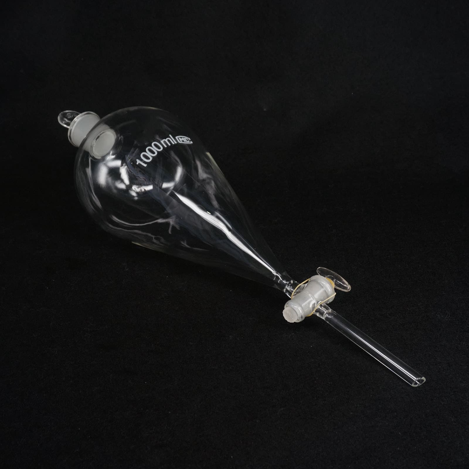 60-2000ML Standard Stopper Pear Shaped Separatory Funnel with Glass Stopcock 4