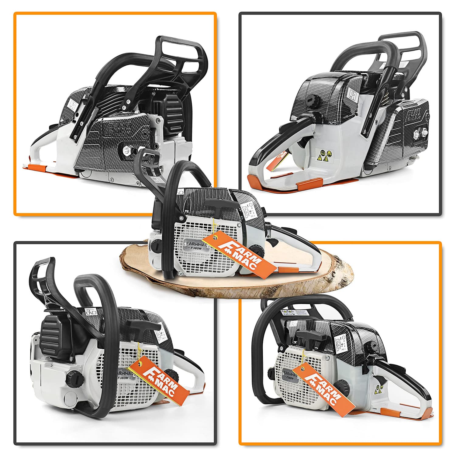 72cc Gas Chainsaw Power Head Compatible with MS381 MS380 038 without Bar Chain 5