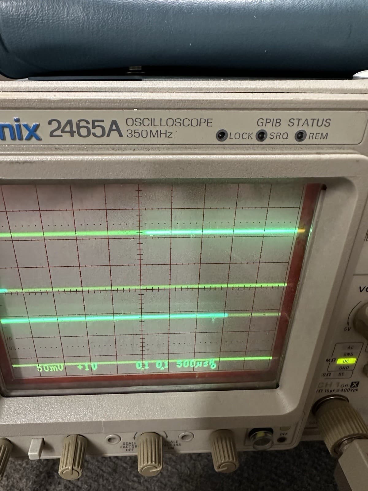 Tektronix 2465A Oscilloscope 4 Channel 350 MHz with options 10 11 22 GPIB 5