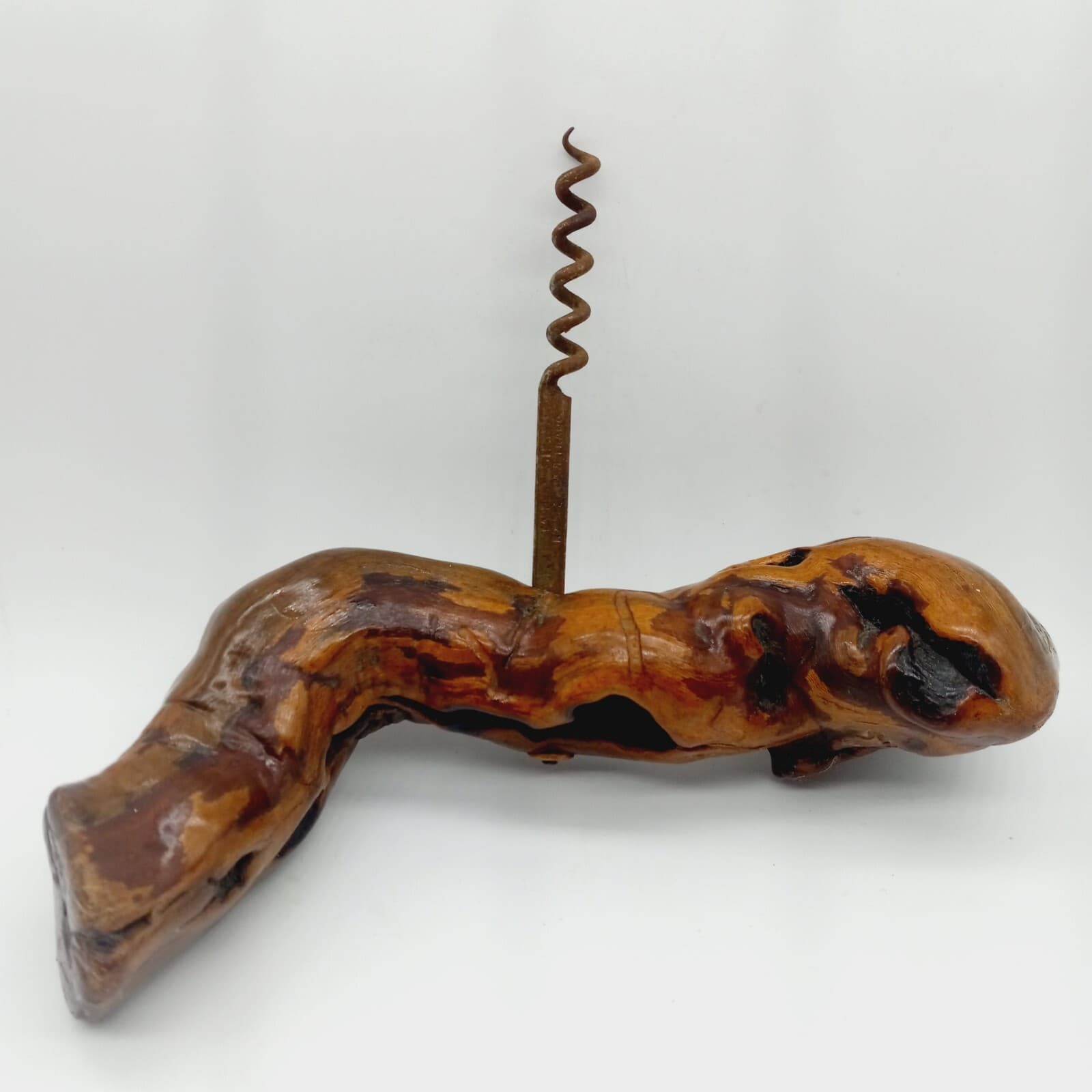 MCM Laurent Siret Rochefort Driftwood French Corkscrew Bottle Opener Wood 5