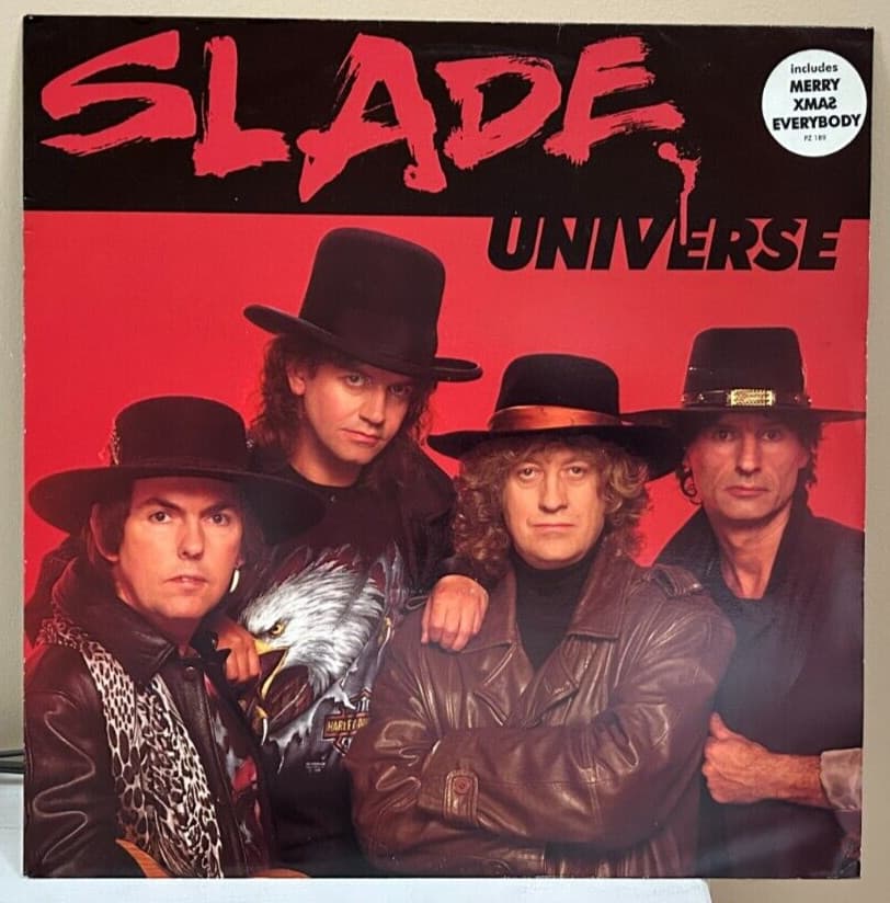 UK 12" VINYL Slade Universe + (ORIGINAL) Merry Xmas Everybody 1991 (GLAM ROCK)