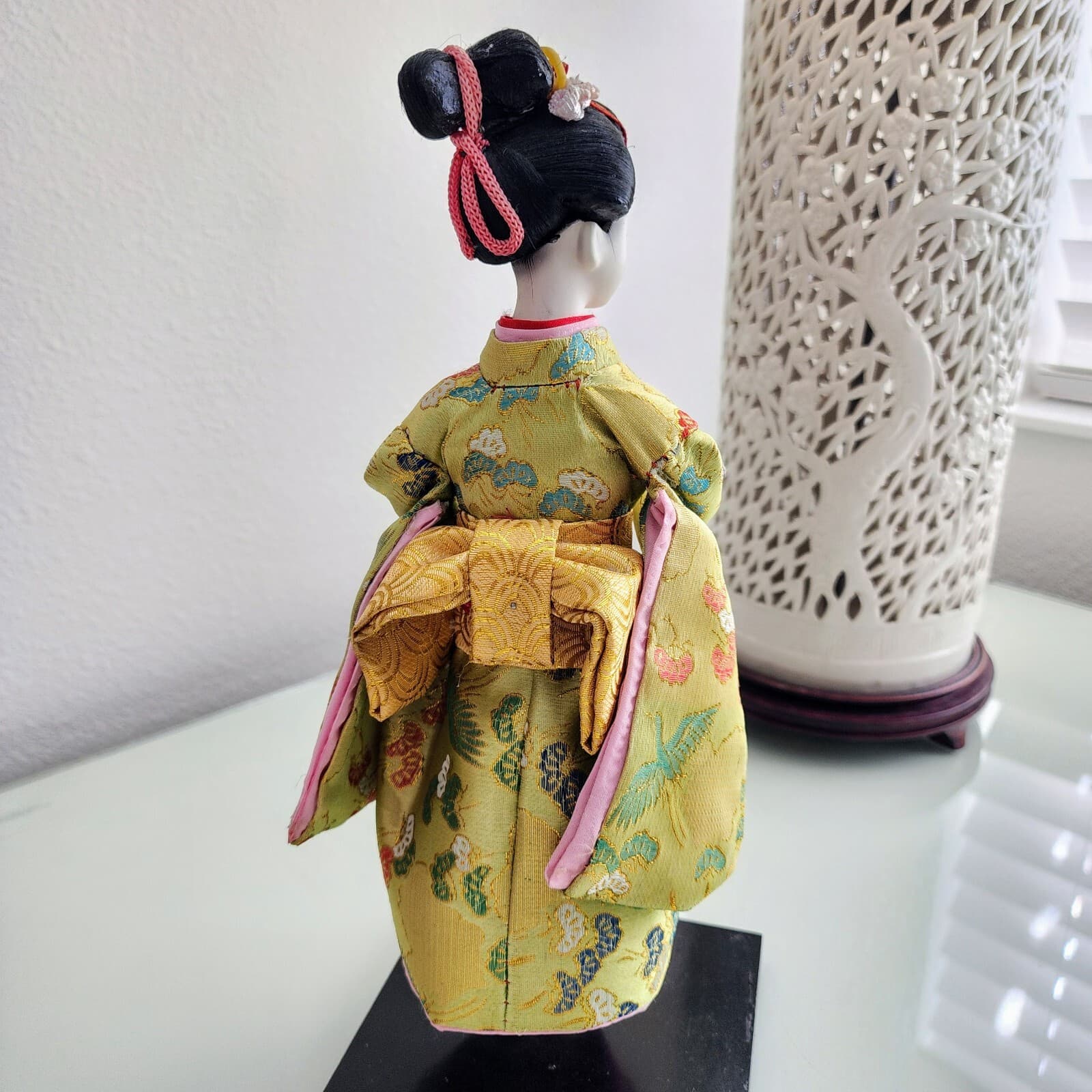 Vintage Lot of (4) Sukiyo Japanese Geisha Collectable Display Dolls 12"-16" Tall 4