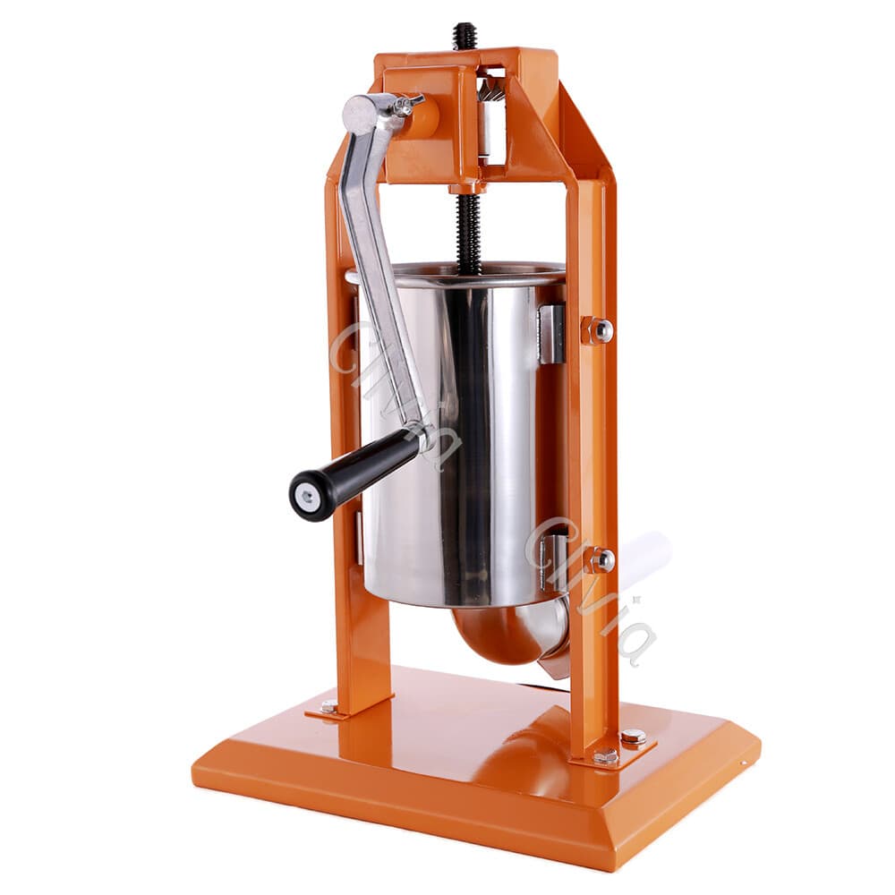 Clivia 7lbs Sausage Stuffer Vertical Stainless Steel 2 Speed 3L Meat Presser 2