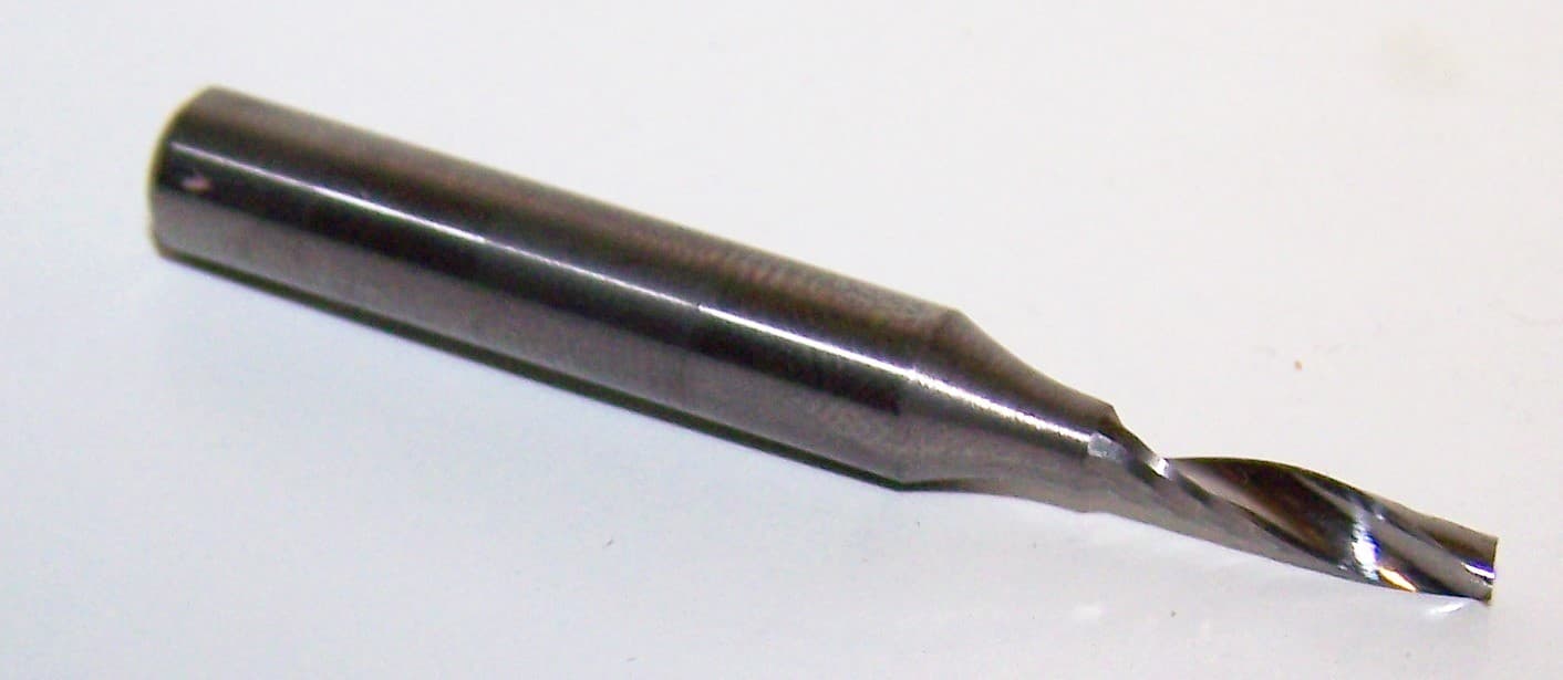 1/8" (.1250") CARBIDE SINGLE O FLUTE ROUTER FOR SOFT PLASTIC ONSRUD 63-762  4